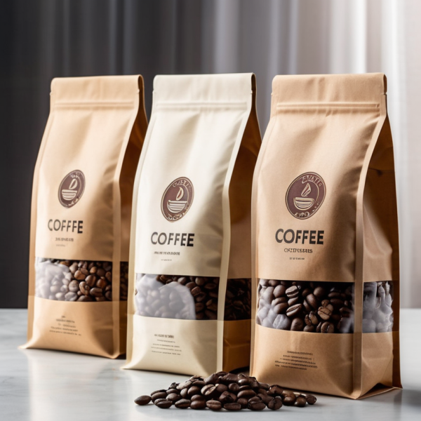 Side gusset of coffee packaging bag with valve