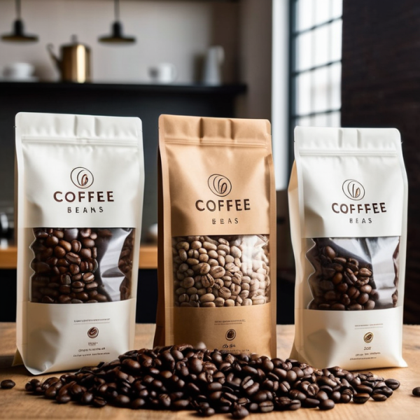 500g coffee bag with aluminum foil inner layer