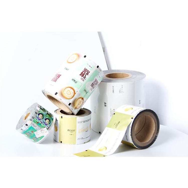 Flexible laminated roll film for food packaging