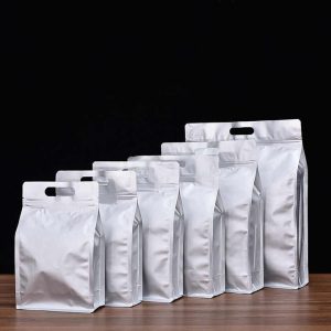 Wholesale 23*35+5cm Reusable Stand up Zipper Bag Smell Proof Mylar Aluminium Foil Zipper Bag for Food Coffee Beans Tea Grains
