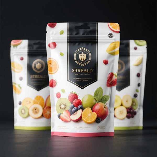 Custom printed stand-up pouch for frozen and dried passion fruit