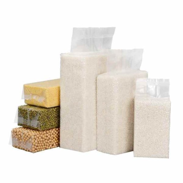 Thick transparent food pouch with seal
