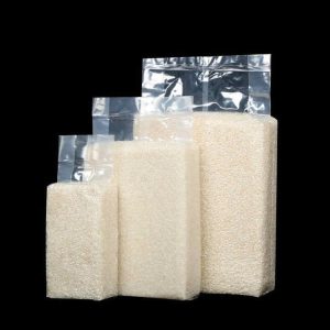 Front and back of vacuum food bag