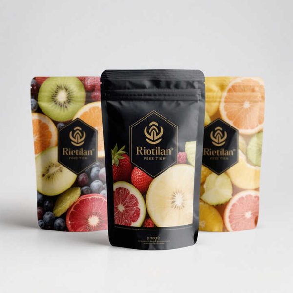 Durable frozen dried fruit packaging bag with food grade materials