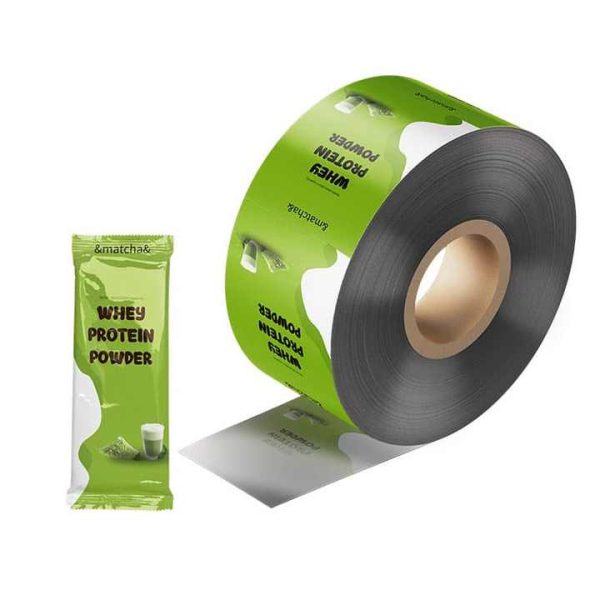 Laminated packaging film roll for snacks