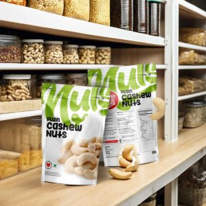Customizable Stand up Pouch Snack Packaging for Cashew Nuts Resealable Plastic Aluminum Foil With Zipper Dry Food Packaging Bags