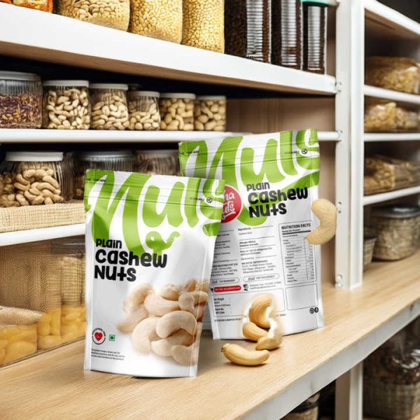 Customizable Stand up Pouch Snack Packaging for Cashew Nuts Resealable Plastic Aluminum Foil With Zipper Dry Food Packaging Bags