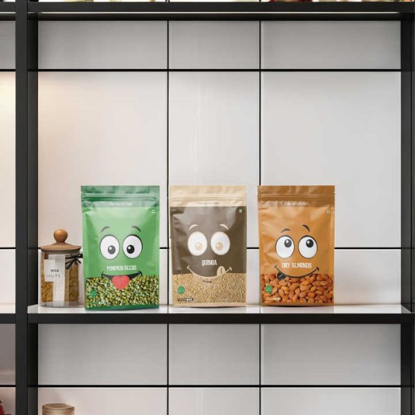 Customizable Stand up Pouch Snack Packaging for Cashew Nuts Resealable Plastic Aluminum Foil With Zipper Dry Food Packaging Bags - Image 2