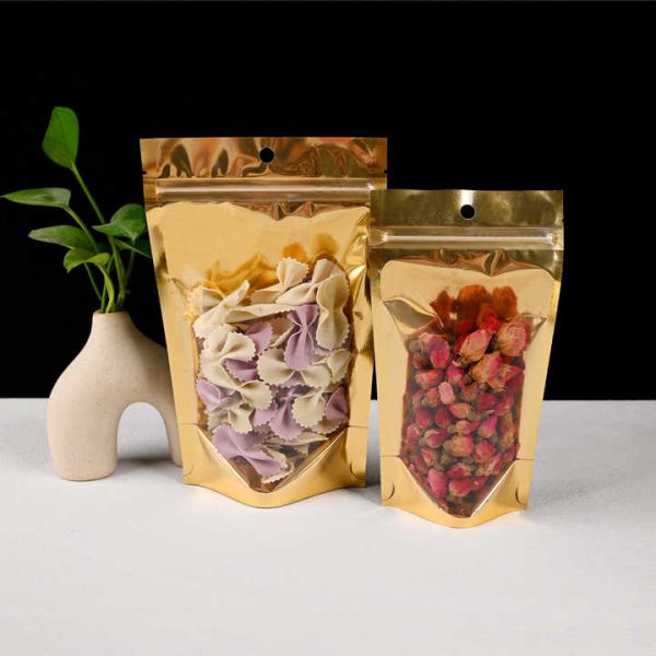 Eco-friendly PE stand up zipper bag
