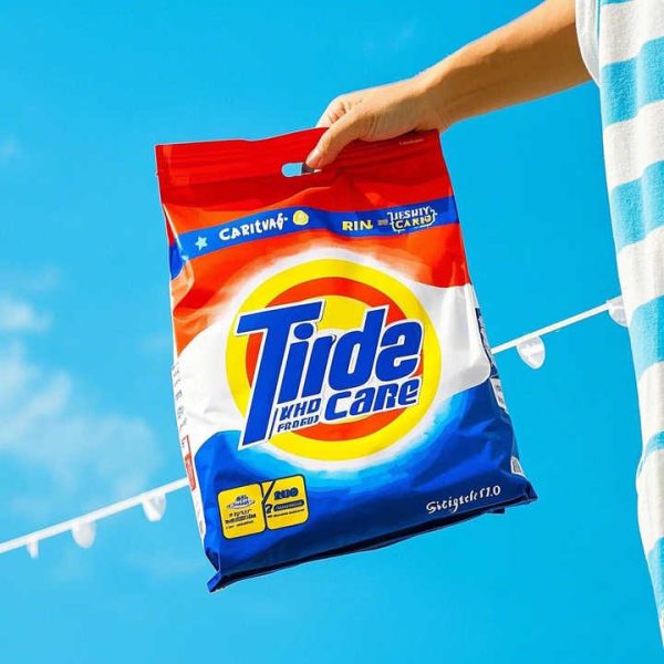 Custom printed stand-up detergent pouch