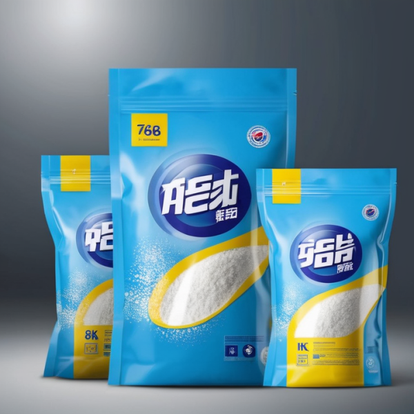 Durable plastic bag for laundry detergent powder