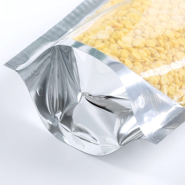 Resealable stand up zipper bag for tea