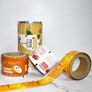custom printed food packaging roll stock film for snacks