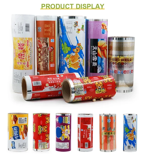 Custom Print Plastic Foil Laminated Heat Sealable Flexible Food Packaging Materials Roll Stock Film for Automatic Packing - Image 4