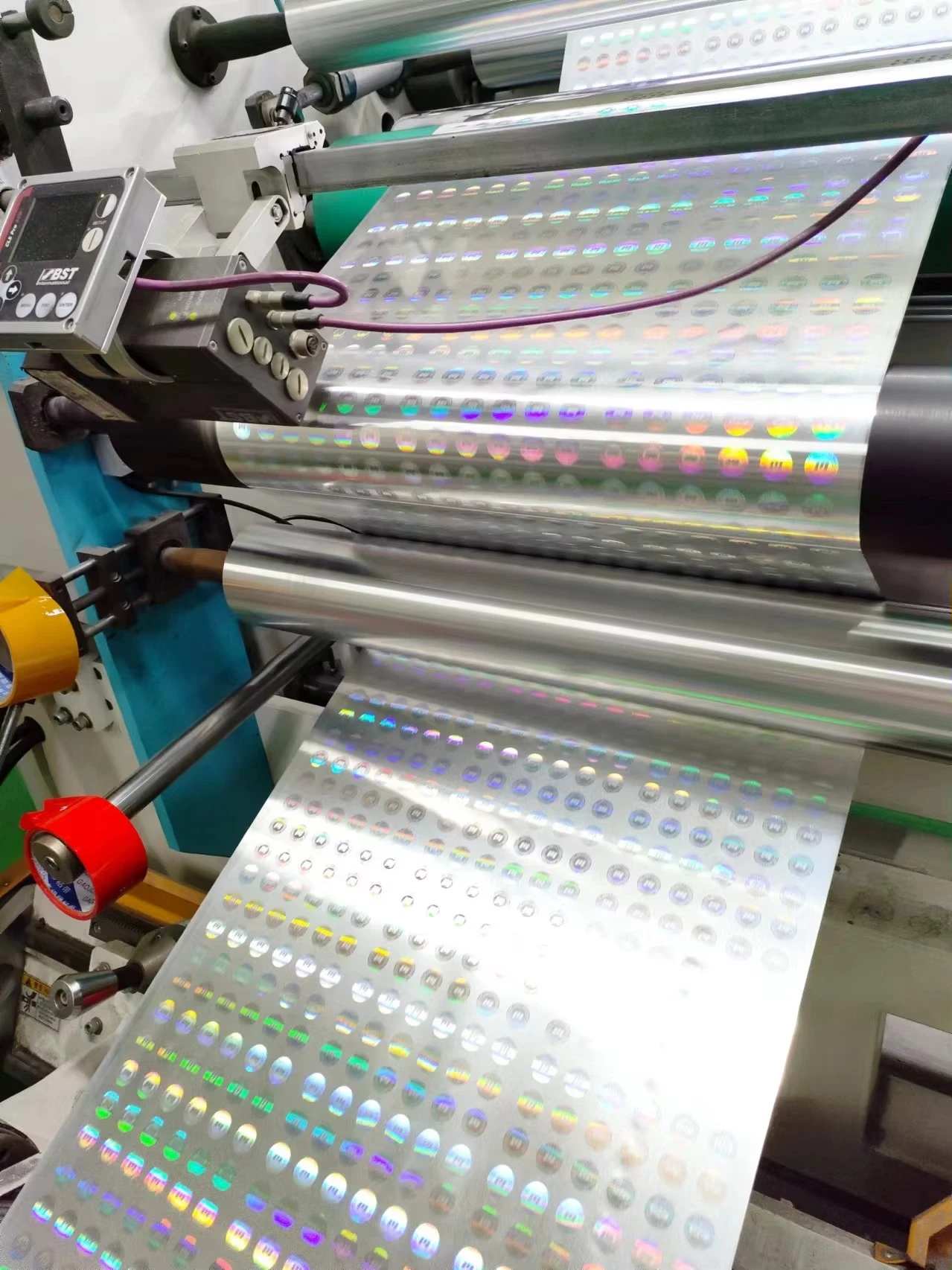 Aluminum foil film used for making food pouches and sealed bags.