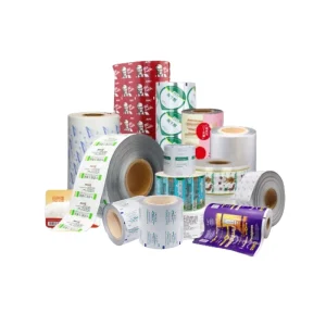 Custom Printed Aluminium Foil Laminated Flexible Plastic Film Rolls Candy Snacks Potato Chips Food Sachet Packaging Roll Film