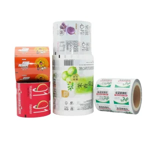 Custom color printing samples on laminated aluminum foil sachet film roll