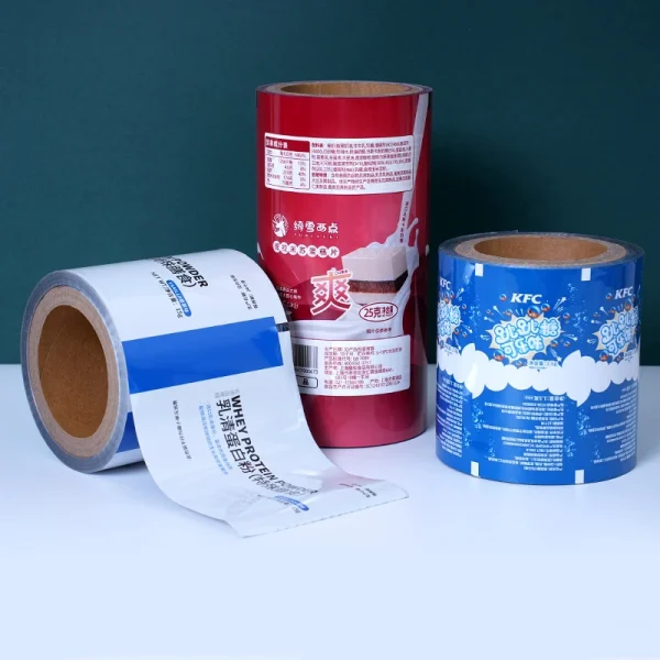 Fully Automatic Packaging Aluminum Foil Composite Roll Film FDA Food Grade Solid Beverage Packaging Film Printing Customization