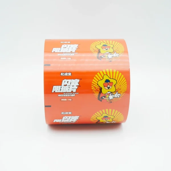 Heat-sealable laminated aluminum foil sachet film edge detail