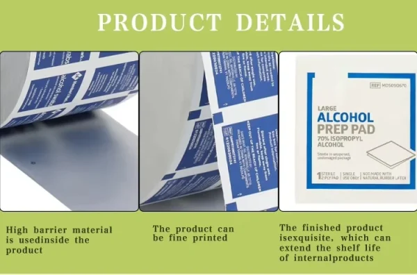 Custom Printed Aluminium Foil Laminated Flexible Plastic Film Rolls Candy Snacks Potato Chips Food Sachet Packaging Roll Film - Image 2