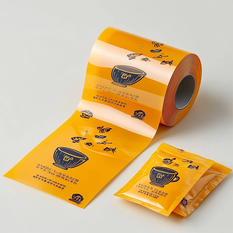 custom printed metallized foil film roll export carton ready for shipping food packaging