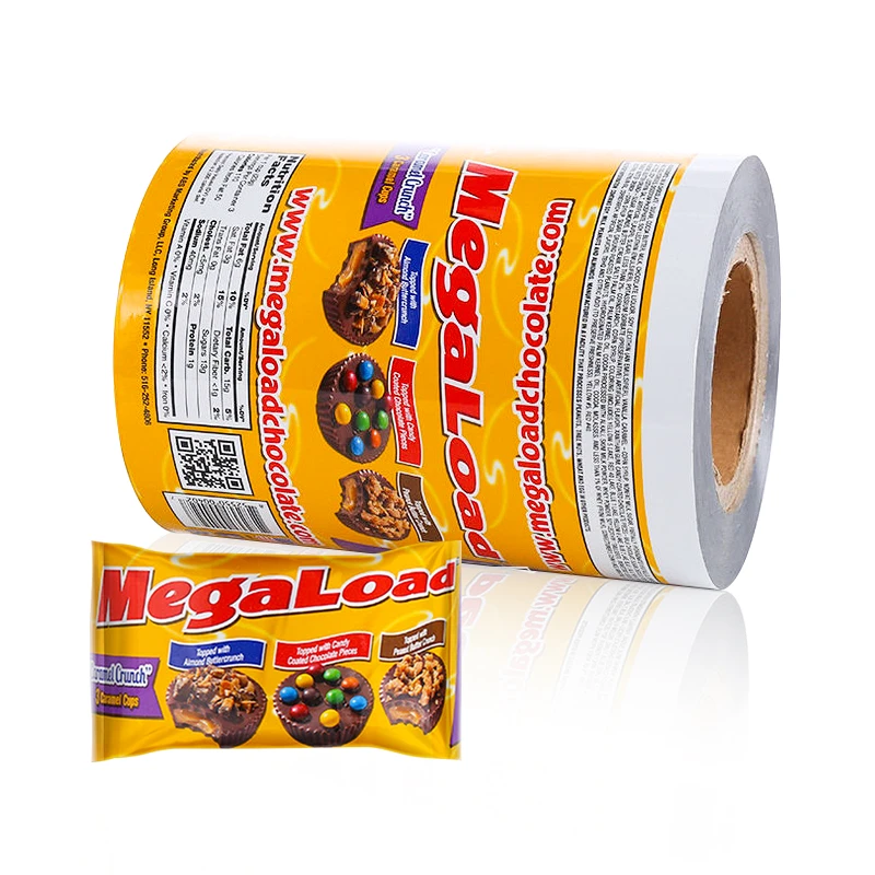 high barrier metallized film roll food-grade custom printed for packaging