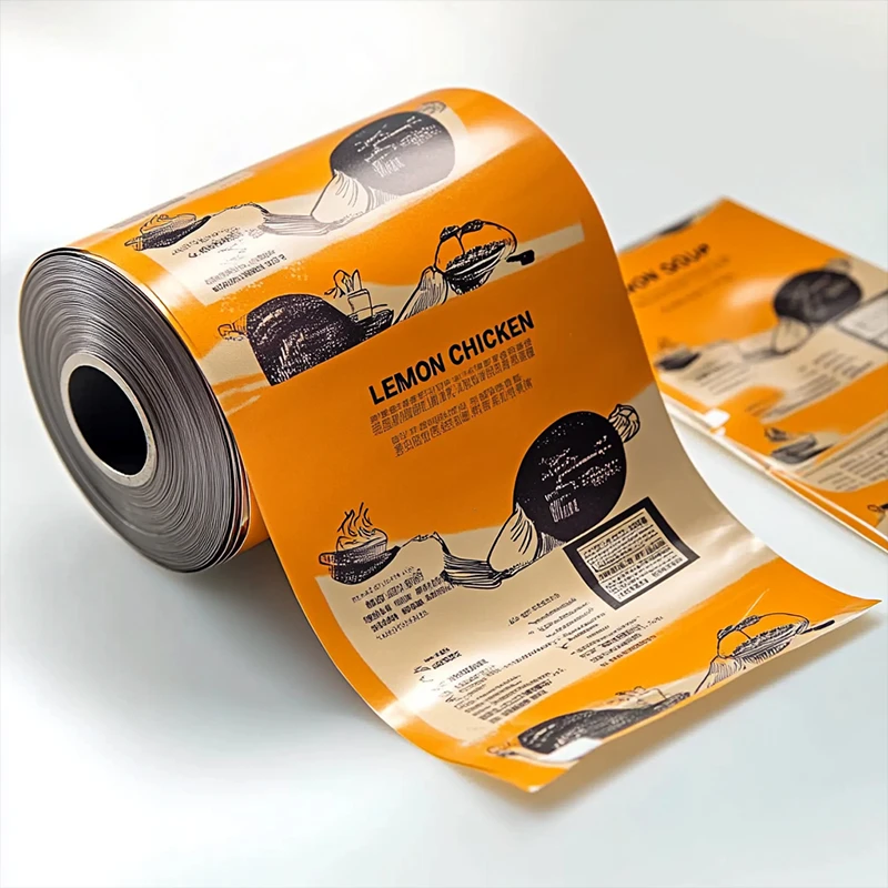 packaging roll film metallized foil snack bag application custom printed